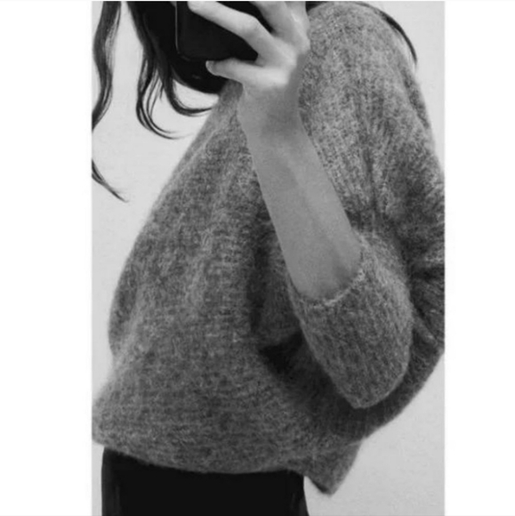 Zara  Knit Sweater Bolero Grey - Picture 14 of 16